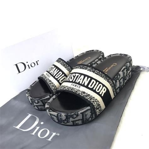 platform dior slides|christian Dior slippers women.